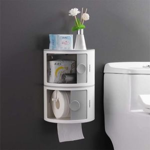 Toiletpapier houders creatieve houder plank waterdichte wandbevestiging bakbuis opbergdoos tissue 221205