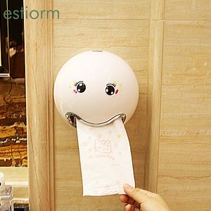 Porte-papier hygiénique mignon dessin animé serviette pour cuisine salle de bain distributeur mural boîte à mouchoirs rouleau 230308