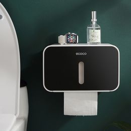 Toiletpapier houders ecoco waterdichte tissuebox muur gemonteerde rol houder dispenser voor el huis badkamer keuken decoraties 221207
