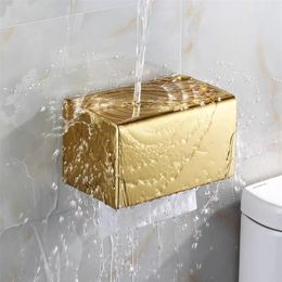 Toiletpapierhouders Goud roestvrijstalen badkameraccessoires Roll mobiele telefoonrek handdoek tissue box 220924