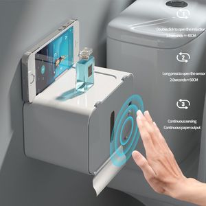 Porte-papier hygiénique Induction Holder Shelf Automatic Out Wc Rack Distributeur mural Accessoires de salle de bain dgghr 230308