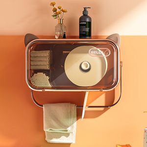 Toiletpapierhouders multifunctioneel waterdichte tissuedoos wand gemonteerd rek luxe badkamer accessoires 221207