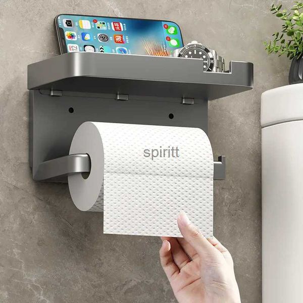 Porte-papier hygiénique Porte-papier hygiénique en plastique Support de rangement Serviette de cuisine Placement des bouteilles d'assaisonnement Salle de bain Mur Rouleau de papier Rangement pour téléphone 240313