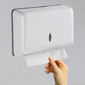 Soportes de papel higiénico Dispensador de pañuelos sin perforaciones Caja de limpieza de manos Montado en la pared Cajón para el hogar Cuarto de baño Almacenamiento de toallas Racs 231212