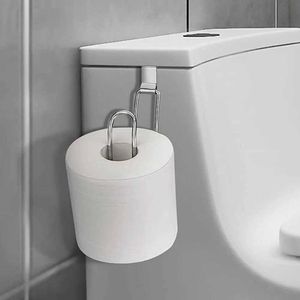Supports de papier toilette en acier inoxydable en papier de toilette serviette de serviette de papier toilette support de pain de fer de la salle de bain porte-serviette de papier peint de salle de bain 240410