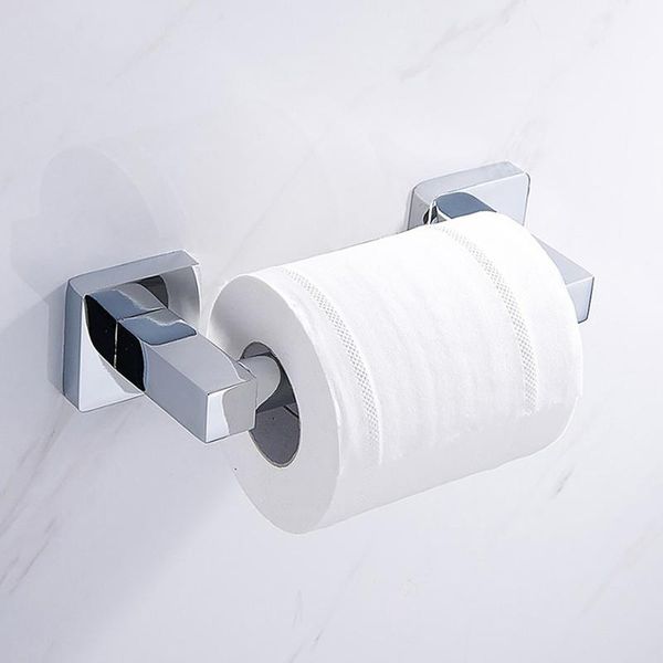 Porte-papier toilette élégant support mural Chrome métal salle de bain cuisine rouleau accessoire tissu porte-serviettes FFT