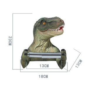 Toiletpapierhouders Tissue Box Hars Wandrek 3D Dinosaurus Badkamer Decor Plank Accessoires 221201266M