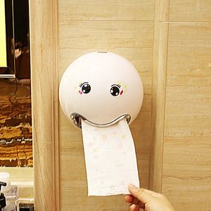 Porte-papier hygiénique Boîte à mouchoirs Porte-rouleau de papier en forme de boule Étanche Sourire Visage Salle de bain Mignon Fournitures de rangement de toilette 230927