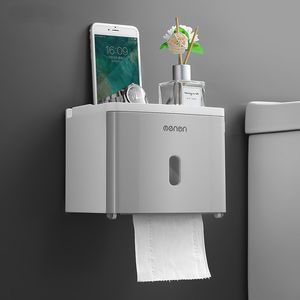 Toiletpapierhouders wandmontage badkamer tissue box punchfree telefoonrek kast dispenser waterdichte plank organisator rolhouder 230308