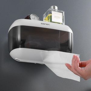 Toiletpapier Houders Wandmontage Tissue Box Waterdichte Houder Badkamer Opslag Rack Rol Organizer Plank Accessoires