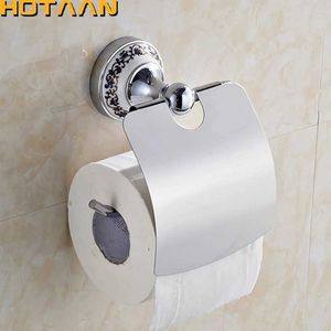 Toiletpapierhouders.Wandgemonteerde toiletpapierhouder badkamer roestvrijstalen roll -papieren houders met deksel chroom badkamer hardware 240410