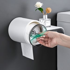 Porte-papier toilette étanche salle de bain organisateur étagère shampooing savon rouleau Wc support de rangement mural articles ménagers accessoires 230308