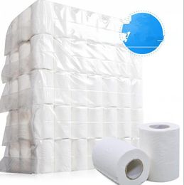 Rouleau de papier toilette mouchoir 4 couches doux toilette maison papier à rouler lisse 4 plis papier hygiénique serviette KKA7703