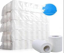 Papier hygiénique rouleau de papier hygiénique 4 couches doux toilette maison papier à rouler lisse 4 plis papier hygiénique serviette KKA77034534793