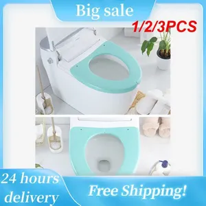 Couvercles de siège de toilette 1/2 / 3pcs 38x40cm réutilisables pliants imperméables accessoires WC couvercles plus proches