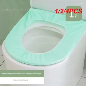 Cubiertas de asiento del inodoro 1/2/4 PCS cubierta universal gran tamaño impermeable y mini empaquetado a prueba de humedad cojín portátil