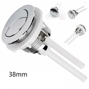 Couvre-siège de toilette 1 pièces bouton-poussoir double bouton de réservoir d'eau de chasse d'eau vannes rondes économie de poussée pour citerne 38mm outils à domicile