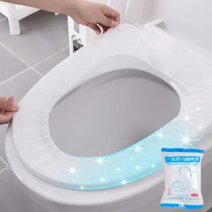 Toiletstoelafdekkingen 10-stcs Wegwerp niet-geweven stof Cover Public El Safe Clean Hygienic Deksel contactloze mat