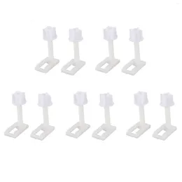 Couvercles de siège de toilette 10pcs DIY Vis en plastique Fixations de réglage des sièges Fit CHINGES Outils de réparation TypeSize: 5 4.4x2,4 cm