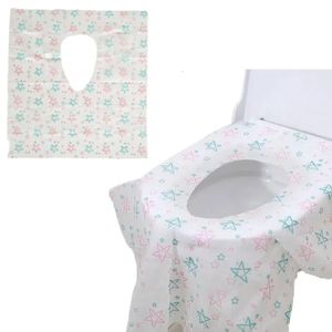 Toilet Seat Covers 10Pcs Large Size Disposable Paper Toilet Seat Covers Camping Loo wc Bacteria-proof cover For Travel/Camping Bathroom 231013