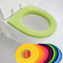 Siège de toilette couvre 1PC salle de bain plus chaud tapis couverture doux confortable bébé pot pardessus lavable coloré