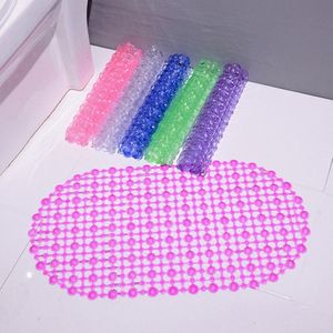 Toiletstoelafdekkingen 1 pc PVC Antiskid Bath Mats Soft Antislip Douchemassage met SUCKTion Cup Nonslip Tu Room Accessories 230221