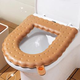 Siège de toilette couvre 1pc couverture lavable imperméable autocollant mousse couvercle souple portable EVA tasse accessoire de salle de bain