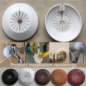 Couvre-siège de toilette 1pcs en plastique mur trou couvercle capuchon rond conduit pipeline valve tuyau bouchon snap-on plaque cuisine robinet garniture accessoires