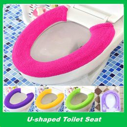 Toiletstoelhoezen 1 stks u-vormig voor badkamer WC Protector Accessoires Comfortabele dekking Onderdelen Accessorie