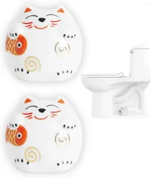 Couvre-siège de toilette 2 PCS COUVERCES BOULEUR COUVERT