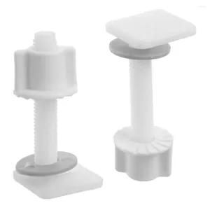 Toiletbreker deksel 2 stks plastic scharnier reparatie bouten fitting schroeven ringen kit accessoires hoogwaardige materialen duurzaam sanitair