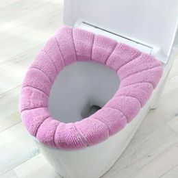 Couvre-siège de toilette en acrylique, 30 à 30cm, tapis épais, universel, lavable, réutilisable, doux, utile