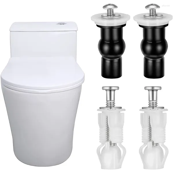 Couvoirs de siège de toilette 4pc Correction supérieure écrous à vis de couvercle de couvercle Fixation du couvercle W.C.Kits de raccord de trou aveugle accessoires de salle de bain ménage