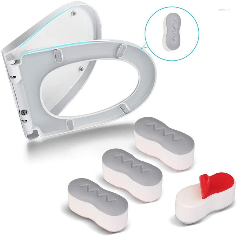 Toiletbrilhoezen 4 stks Antislip Cover Pakking Bumper Zelfklevende Demping Pads Buffering Beschermende Accessoires