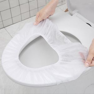 Toiletstoelafdekkingen 5/10 stcs reiswijdbare dekmat waterdichte kussen camping el bad accessoires papieren pads