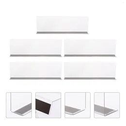 Toiletstoelbedekkingen 5 pc's grondstoffen verdeler portemonnee planken classificatie plastic plaat verdeling lijn kast plank organisator pvc