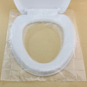 Coprisedili per WC 50 pezzi portatili per tappetino per WC da viaggio in plastica usa e getta singolarmente