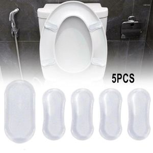 Toiletstoelbedekkers 5 stks dek af bumper voor gezinnen els sterke lijm transparante siliconen buffering gereedschappen accessoires