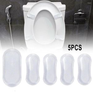 Toiletbrilhoezen 5PCS Cover Bumpers Siliconen Transparant Sterk zelfklevende Bidet Bumper