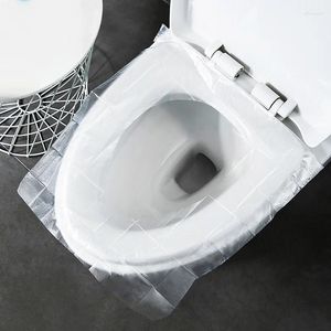 Couvre-siège de toilette 5pcs voyage jetable étanche à couverture étanche à disposition de pavé en papier propre sain pour la maison outils accessoires