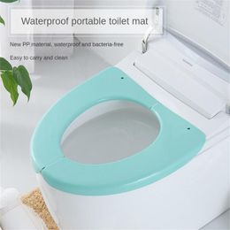 Toiletstoelhoezen badkamer deksel vouwen plastic kussen persoonlijke hygiëne kussen ring gedeeld huur openbare sanitair