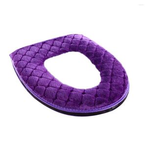 Toiletbrakomslagen badkamer deksel zacht pluche wasbare winter warmer mat kussen kussen accessoire