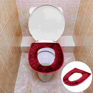 Housses de siège de toilette, coussin plus épais pour salle de bain (4 couleurs)
