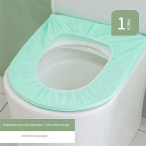 Toiletstoelbedekkingen Biologisch afbreekbare veiligheid badkamer pad oplosbaar water draagbare reiskrukkrukdekking 1 -stuk mat