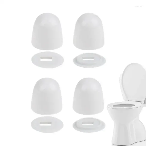 Couvercles de siège de toilette Bolt Decorative 4pcs / Set Bowl Cassin pour boulons Salle de bain au sol universel