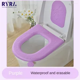 Couvercles de siège de toilettes dessin animé Pig Head étanche à séchage rapide hygiénique vendeur coussin non glipage portable portable durable mignon