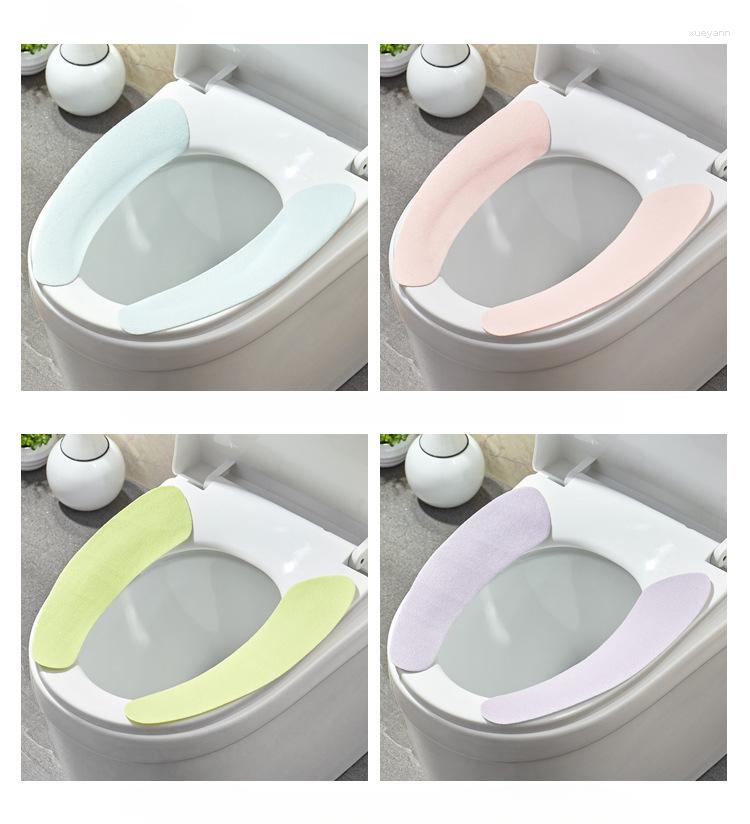 Tuvalet koltuğu kapsarlar closeestool mat yeniden kullanılabilir karikatür evrensel kapak yıkanabilir macun yastık aksesuarları