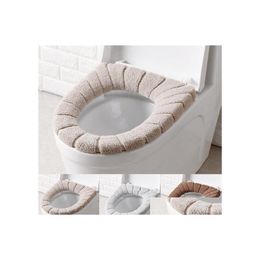 Fundas de asiento de inodoro Cómodo Veet Coral Baño Er Invierno Lavable Closestool Estera Estuche Tapa Entrega de gota Hogar Jardín Accesorio de baño Dhber