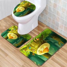 Toiletstoelhoezen Cover Decoratie badkamer anti-slip mat toilet