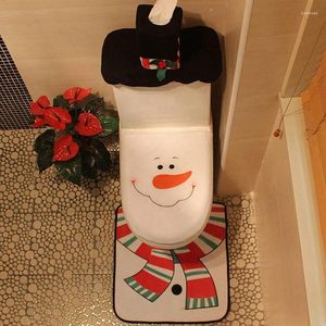 Couvre-couvertures de siège de toilette Couvrer les décorations de Noël de Noël.